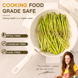 astercook 21 piece detachable handle ceramic cookware set