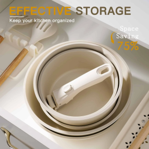 astercook 21 piece detachable handle ceramic cookware set